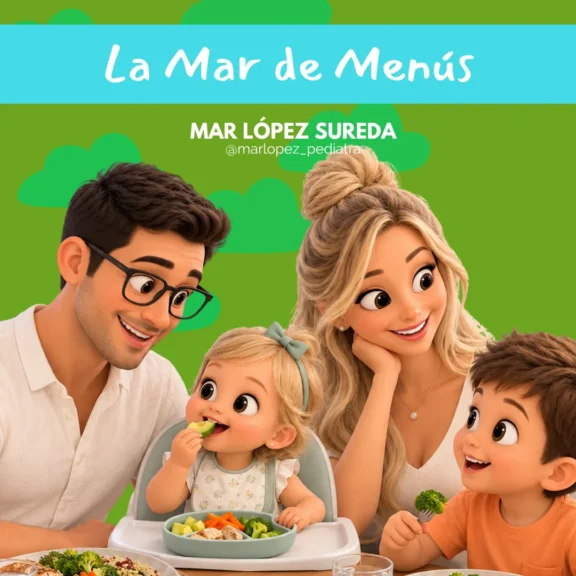 Portada del ebook La Mar de Menús: 20 semanas de menús infantiles con lista de la compra, de la pediatra Mar López Sureda